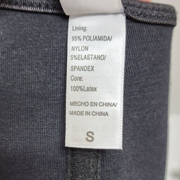 Yianna Latex Waist Trainer Corset Size Small Black - Picture 3 of 7